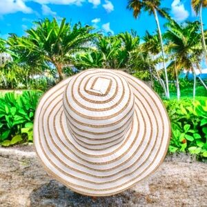 San Diego Hat Company Women's Ribbon
Paperbraid Stripe Sun Brim